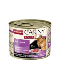Animonda Carny Cat Adult hovädzie &amp; jahňa 6 x 200 g