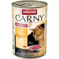 Animonda Carny Cat Adult hovädzie &amp; kura &amp; kačacie srdiečka 6 x 800g + DOPRAVA...